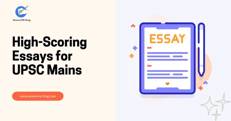 How to write a High scoring Essay for UPSC Mains