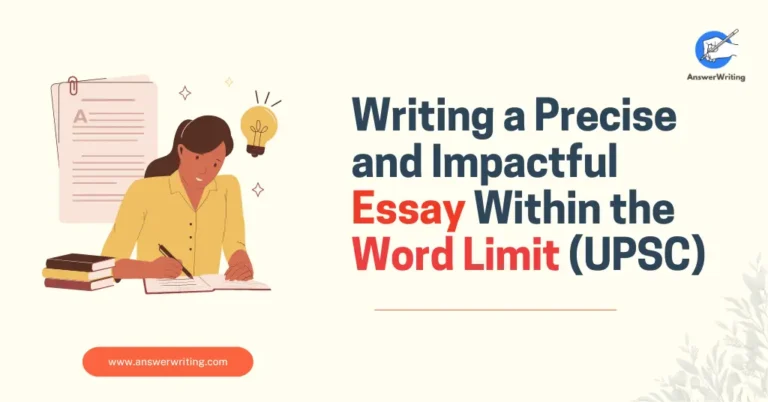Write a Essay in Word Limit in UPSC Mains