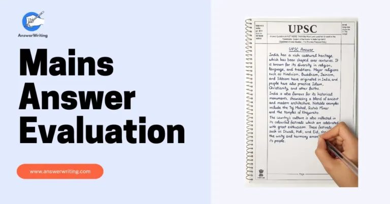 Mains Answer Evaluation using AnswerWriting.com