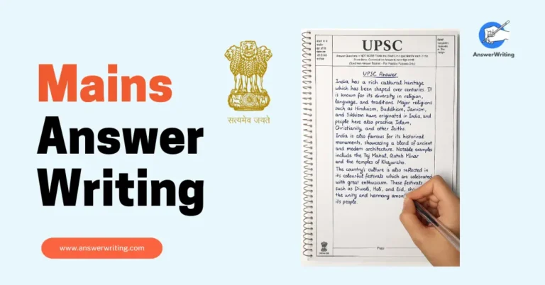 Mains Answer Writing using AnswerWriting.com
