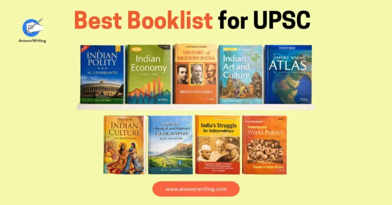 Best Booklist for UPSC Civil Services Preparation The Complete Subject-Wise Guide by answerwriting