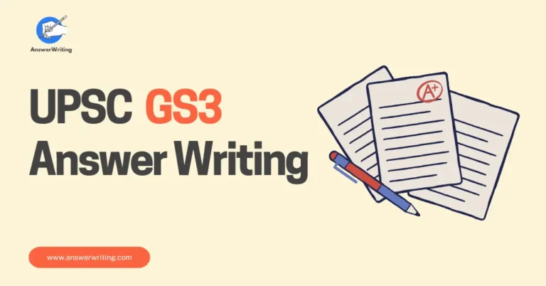 UPSC GS3 Answer Writing