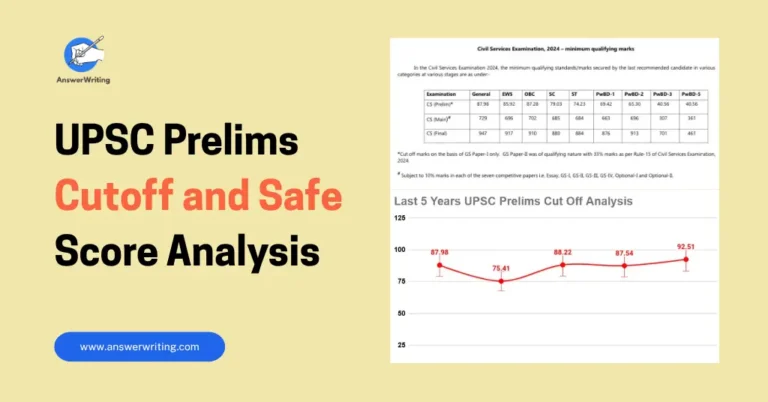UPSC Prelims Cutoff Trends and Safe Score Analysis Is the Paper Getting Tougher by answerwriting
