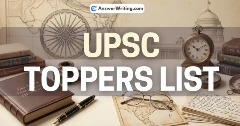 UPSC Toppers List 2025 Check IAS Toppers Marks & Download PDF